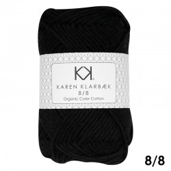 1019_8/8 Black – Økologisk bomuldsgarn fra Karen Klarbæk