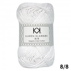 1017_8/8 Bleached White – Økologisk bomuldsgarn fra Karen Klarbæk