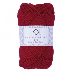 1024_8/8 Dark Christmas Red – Økologisk bomuldsgarn fra Karen Klarbæk