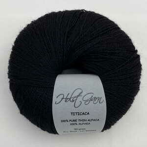 Black_Titicaca_Tynd 2-trådet garn i alpaka