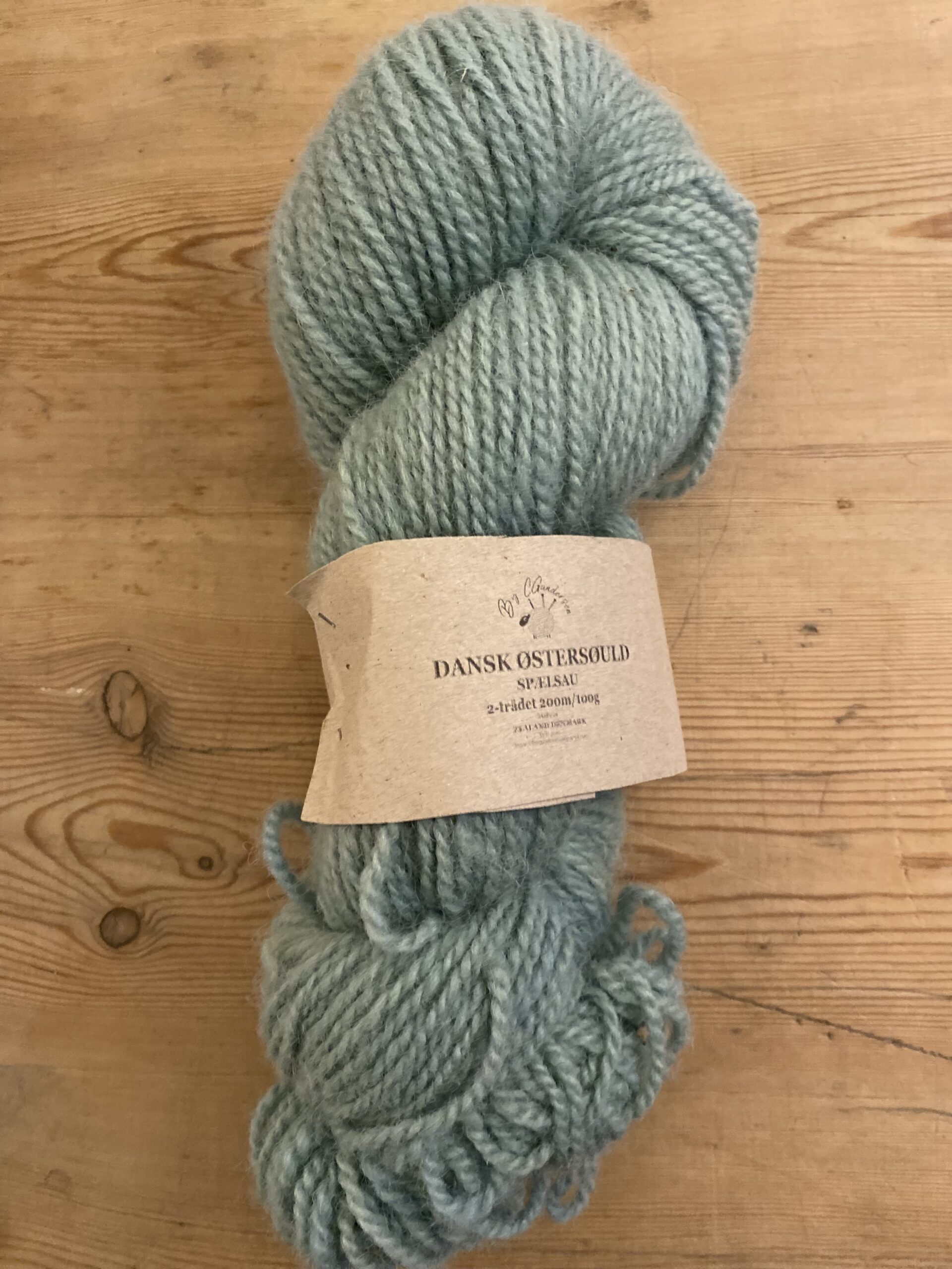Dansk Østersøuld – 200 m/100 gr – Farve: BLÅGRØN