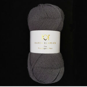 2508_Fine Pure Wool_Charcoal – Økologisk uldgarn fra Karen Klarbæk