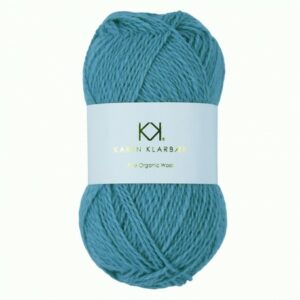 2022_Pure Wool_Aqua Blue – Økologisk uldgarn fra Karen Klarbæk
