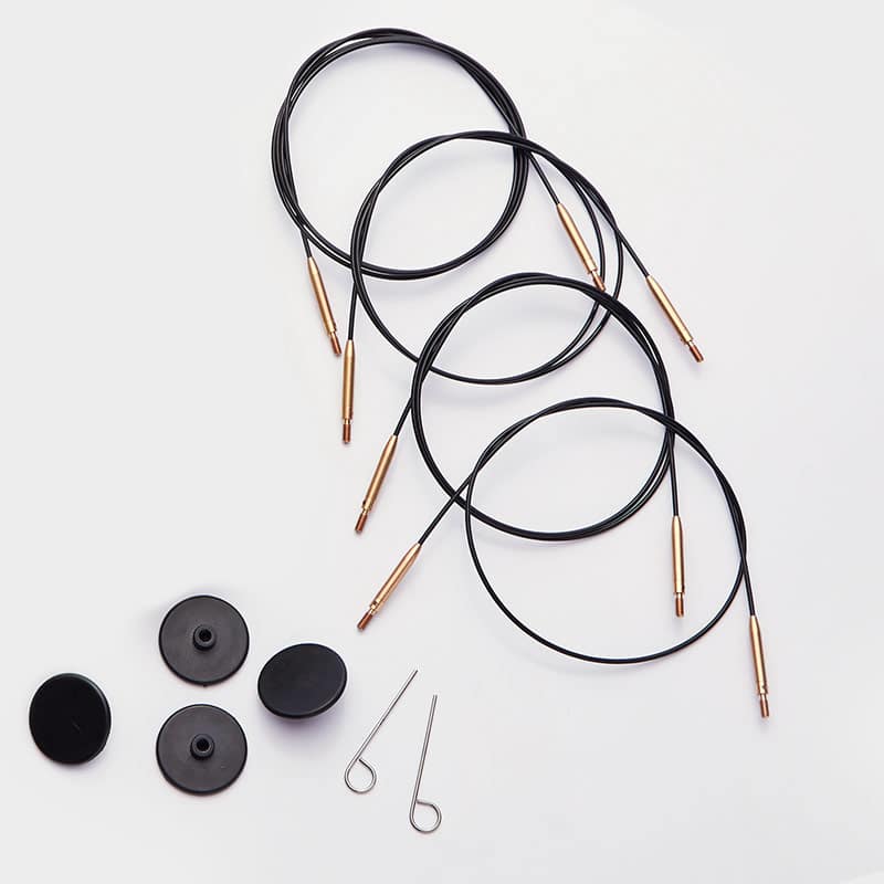 KnitPro Swivel 360 grader kabel til udskiftelige strikkepinde
