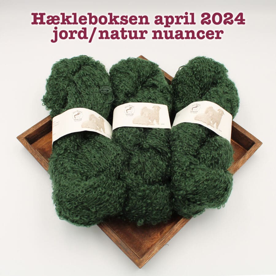 Hækleboksen april 2024 jord/natur nuancer - Mohair by Canard
